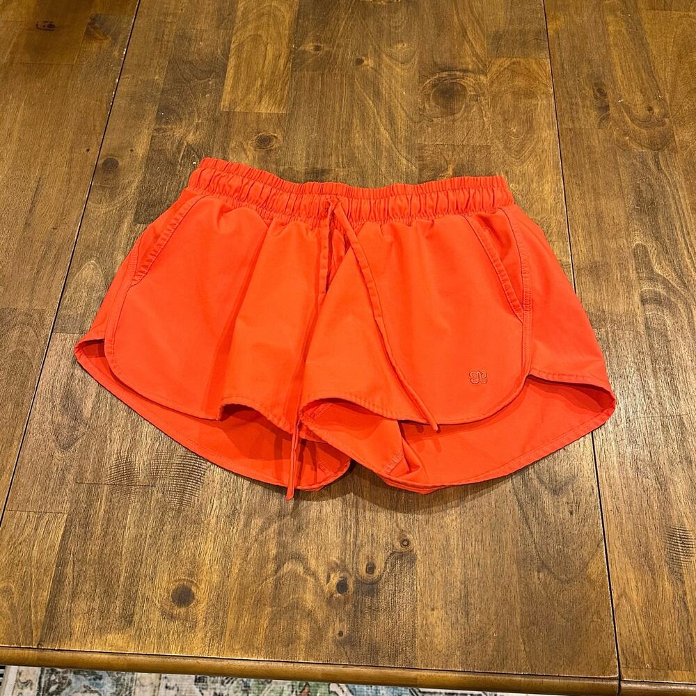 ALBION FIT Deep Orange Sprinter Shorts Lined Running size Small